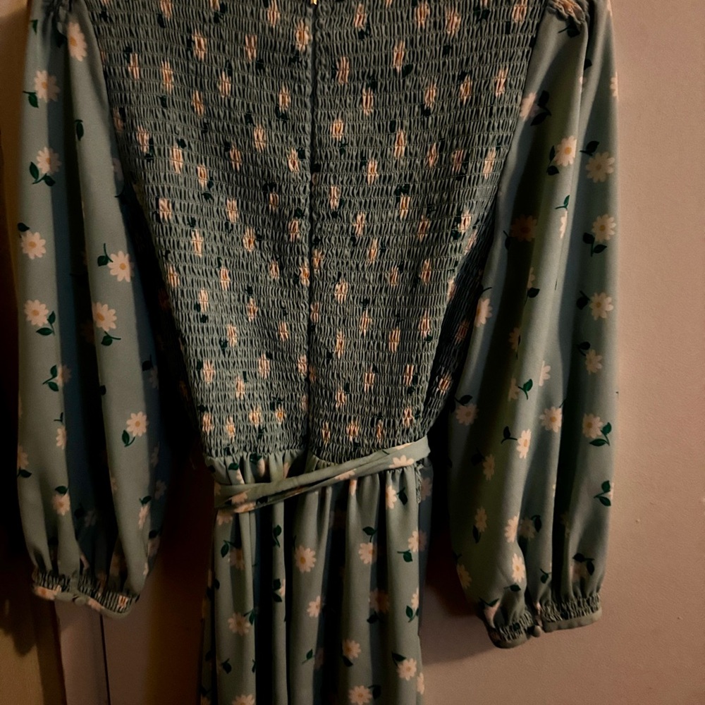 Floral Light Blue Dress with Daisies (women)